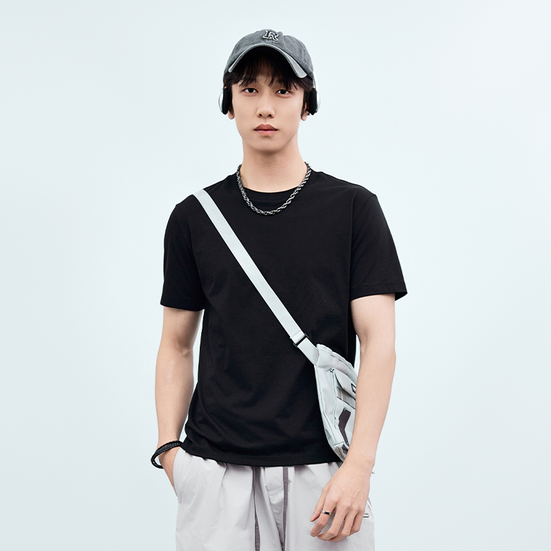 【新品上新】HX 夏季圆领短袖T恤合体版型S102522651101/02