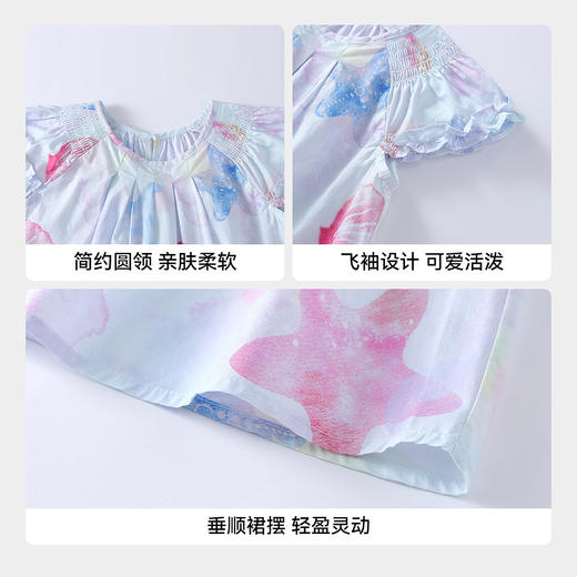 【实体店同款】女童短袖连衣裙夏季新款安奈儿童装XG623109 商品图4