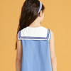 笛莎/Deesha 松饼熊2026年夏季新款童装女童时尚学院风海军领无袖连衣裙 商品缩略图4