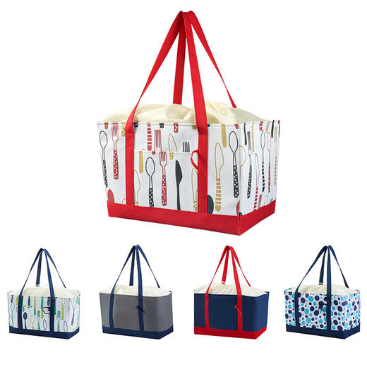 【夏季行走小冰箱】新款折叠超市购物保温袋 大容量铝膜保温保冷袋 烧烤便携手提野餐包 商品图1