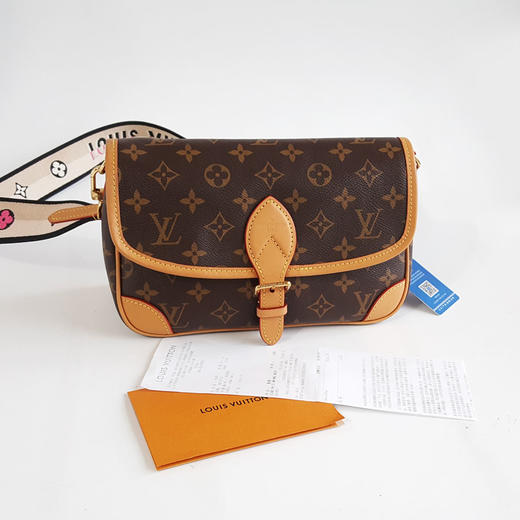 【95新】LV路易威登DIANE手袋M45985老花黑肩带DIANE法棍包单肩包女士160326AK02 商品图1