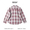 SDSA男装2026新款高贵轻奢韩系格纹立体花钉珠衬衫百搭时尚上衣 商品缩略图4