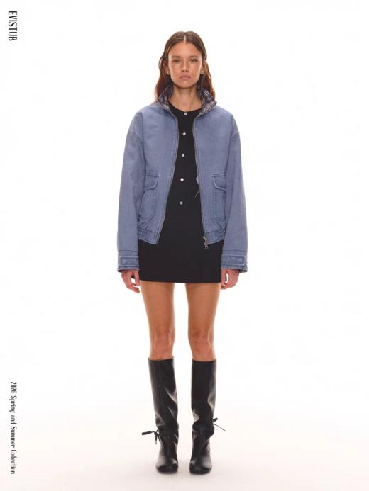 Evistub girls/E-6CWT1916/90S复古回溯做旧工装夹克 商品图3