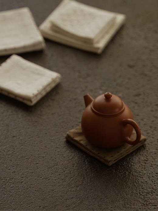 清如许优选｜植物染手织布三折吸水茶巾 壶垫杯垫隔热垫 商品图2