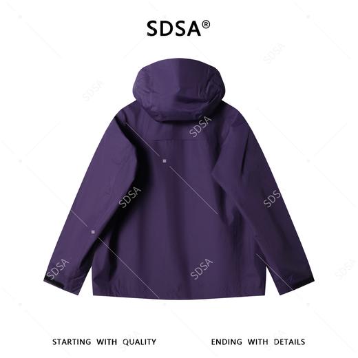 SDSA男装2026新款高贵轻奢时尚机能风拉链立领连帽夹克冲锋衣百搭 商品图4