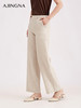 【商场同款】阿菁娜春季新款静奢风高腰阔腿裤天然亚麻透气抑菌廓形舒展高级松弛A31C110023 商品缩略图3