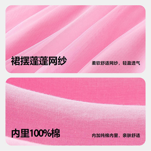 迷你巴拉巴拉女童连衣裙新中式网纱甜美儿童无袖裙子2025新年冬季 商品图3