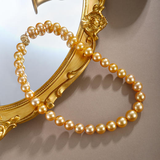子佩集【金曜珠华】G18K金珍珠AOYA奥雅项链【ZXLJZ】11-14mm珠金色2512 商品图0