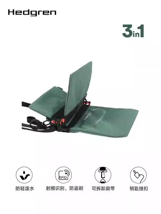 Hedgren 海格林 单肩包  HUNI04/003-F 黑色. 商品图2