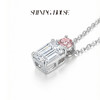 Ease·Shining系列 ShiningHouse[培育] 18k金钻石吊坠 祖母绿形人工真钻人造钻石K金吊坠简约钻石吊坠悦己送礼臻选（单吊坠，图片仅展示）【此商品不支持7天无理由退货退款】 商品缩略图2