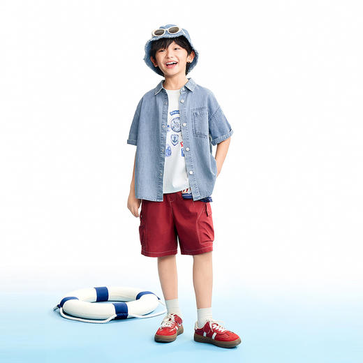 【实体店同款】男童短袖上衣夏季新款安奈儿童装AB621275 商品图3