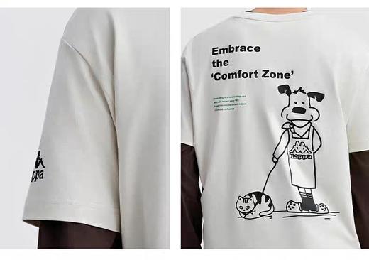 XXMkappa卡帕背靠背情侣运动短袖t恤男生夏季纯棉运动上衣女 商品图2