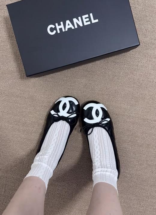 香奈儿 升级版康鹏系列一字带玛丽珍平底鞋芭蕾鞋 商品图10