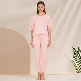 【50S蚕丝莫代尔】SCHIESSER德国舒雅中袖九分裤套装50S桑蚕丝莫代尔，垂坠柔软滑爽透气自带光泽感31/22435H