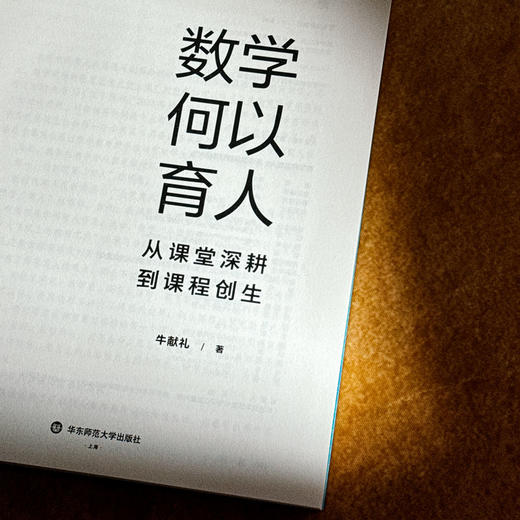 数学何以育人 从课堂深耕到课程创生 大夏书系 数学教学培训用书 特教教师牛献礼 商品图5