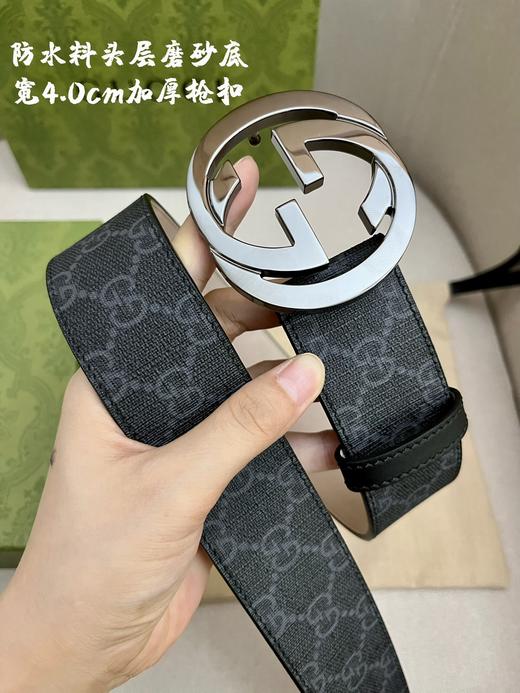 古驰 腰带 牛皮 4.0cm （GD） 商品图4
