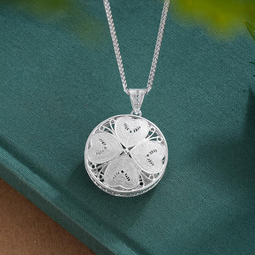 【释槐鸟】-子佩集纯银奔鸟套链项链【QFDZ004】花丝珐琅彩2509 商品图2