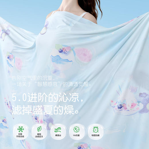 5.0升级凉感被天花板！匹鲁10A抗菌双重凉感绵绵冰被 双面不同凉感 4级抗起球 商品图1
