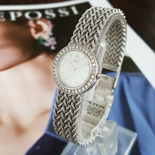 【95新】CREDOR 贵朵石英机芯22MM（女款）18K白金100326NJS10 商品图2