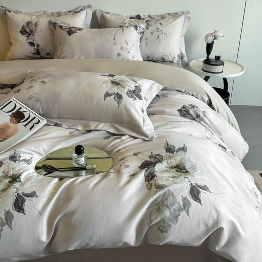 【品牌直发】加倍生活 天丝棉数码印花四件套-恬觅系列 14色可选 大版数码印花 品质之选 商品图1