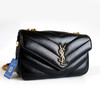 【95新】YSL圣罗兰801437小号黑金羊皮LOULOU链条包单肩包女士140326AK10 商品缩略图3