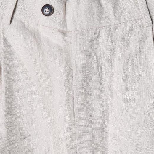 SDSA男装2026新款高贵轻奢简约纯色老钱麻棉褶皱休闲裤百搭时尚 商品图1