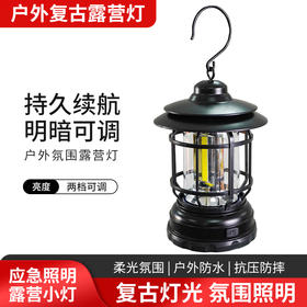 自营（北京董礼）-汉乐美途野营灯HL-0308 18*9.6cm 黑色