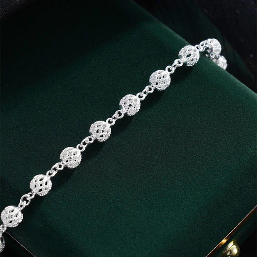 子佩集S990银【白水鉴心】手链【QFSL008】花丝2510 商品图9