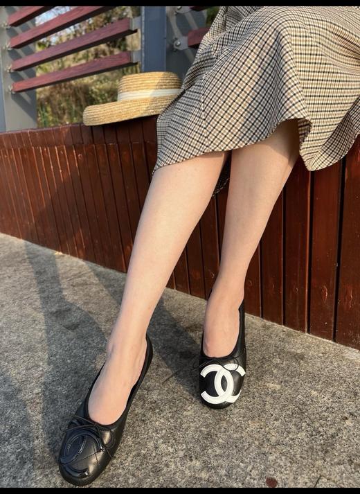 香奈儿 升级版康鹏系列一字带玛丽珍平底鞋芭蕾鞋 商品图11