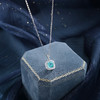 子佩集【蓝色星宇】S925银套链【PM2295-XF】培育宝石帕拉伊巴蓝碧玺小方块2510 商品缩略图0