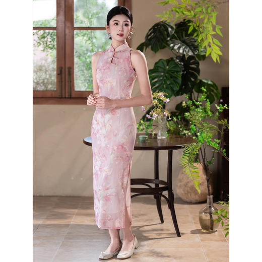 2026新款新中式挂脖改良旗袍日常复古风订婚LSB4436 商品图3