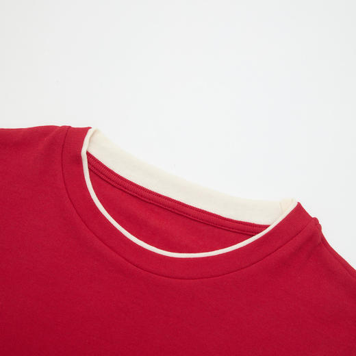 西遇轻奢小众2026春夏新款木耳边拼接修身显瘦女气质上衣短袖T恤H0060196 商品图5