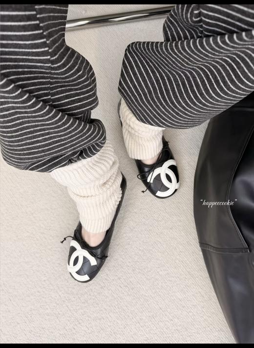 香奈儿 升级版康鹏系列一字带玛丽珍平底鞋芭蕾鞋 商品图9