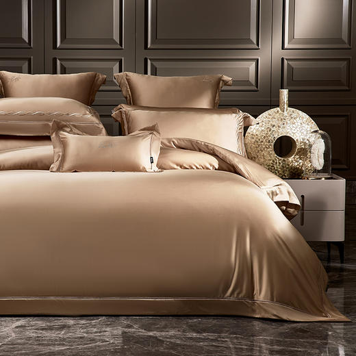 多喜爱 60S天丝棉套件 澜LAN 【AA级抗菌】【双股交织】【高密贡缎】【镂空花边】【精致刺绣】【礼盒包装】【专利圆角床单】柔滑光泽 日细腻厚实 商品图11