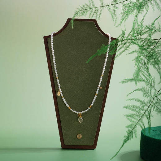 子佩集【玉堂富贵】银S925珍珠AOYA奥雅项链【QNX0018】3mm珠玉兰花上上签镀金2512 商品图0