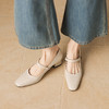 阿么手工女鞋复古优雅法式单鞋女2026新款真皮小方头玛丽珍鞋4CM 商品缩略图3