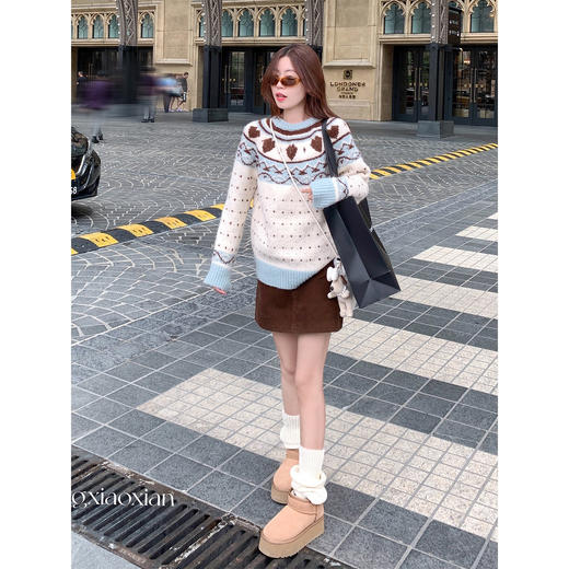 <曾小咸推荐>3.22现货秒杀 ！微信超特价！韩系费尔岛毛衣 日常209.99 立减110 秒杀99.99！！ 商品图4