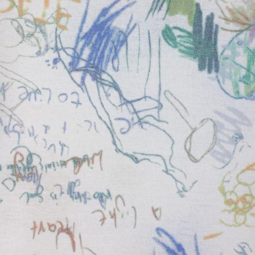 26T178SDSA男装2026新款高贵轻奢时尚绘涂鸦满印短袖T恤百搭圆领上衣 商品图4