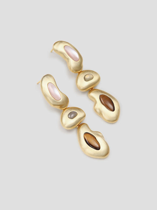 ANATTA｜E-P03-3GD Pebble III Earrings [ 可拆卸 耳环 ]【鹅卵石Pebble】 商品图8