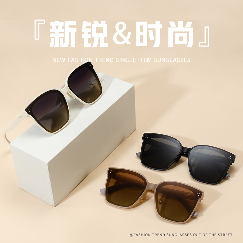 ZERSER姿森欧美大框TR偏光墨镜女高级感显脸小防紫外six