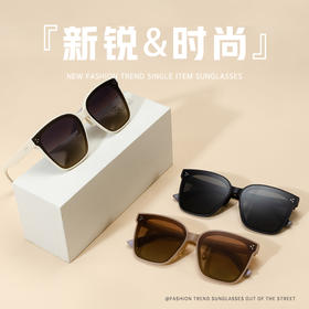 ZERSER姿森欧美大框TR偏光墨镜女高级感显脸小防紫外six