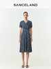 三石一澜SANCELAND 双乔波点印花连衣裙SK24103028 商品缩略图0