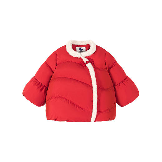 [真心绒]迷你巴拉巴拉女童羽绒服新中式外套甜美儿童2025新年冬季 商品图4