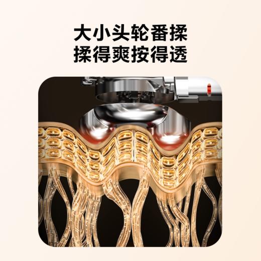 skg腰部按摩仪T5-2豪华款 腰靠垫肩颈背部全身按摩器仿人手红光热敷护腰神器 商品图4