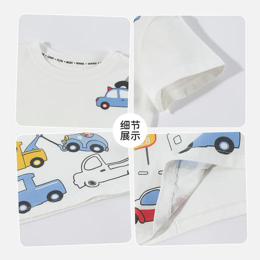 迪士尼全能车手夏季男童7A抗菌短袖T恤ZD2FS019 商品图7