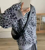 【9hd1】女士时尚百搭豹纹针织开衫毛衣！！ 商品缩略图0