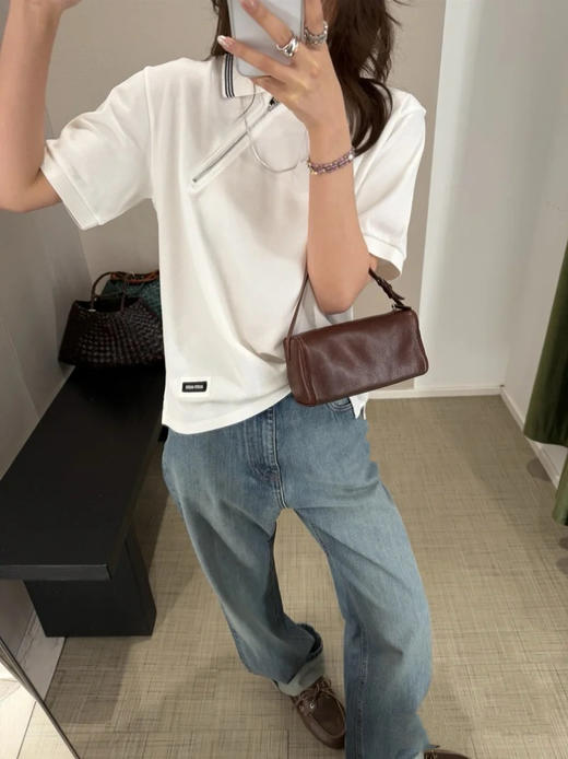 【非质量问题不退换】MiuMiu 26早春新款短袖（XHH） 商品图0