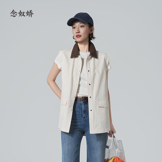 【商场同款】CNI6686 “ 巴恩马甲 ” 好穿好搭配 时髦单品 显瘦包容的一手长马甲 商品图6