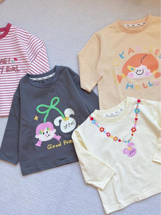 【69.9/3件-春款T恤合集】嘟嘟家宝宝T恤秋季儿童长袖男童卡通上衣女童打底衫★ 商品图8