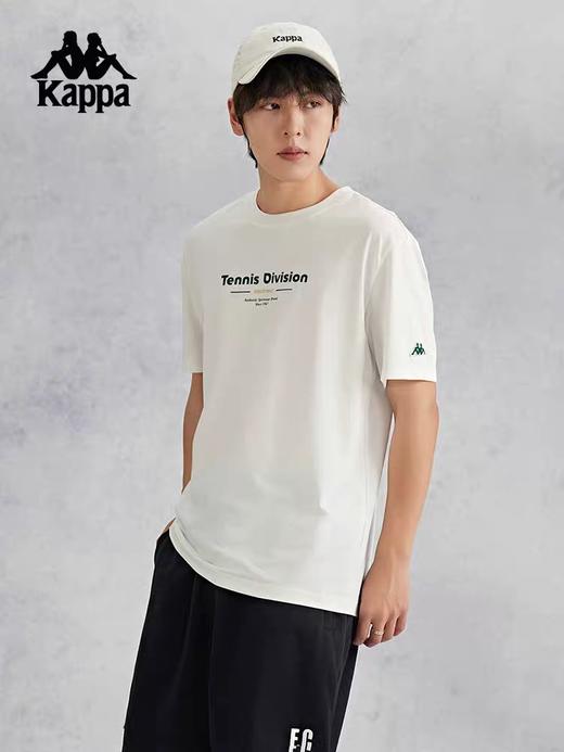 XXMKappa卡帕背靠背夏季凉感抗菌印花短袖男运动跑步t恤休闲上衣 商品图1